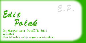 edit polak business card